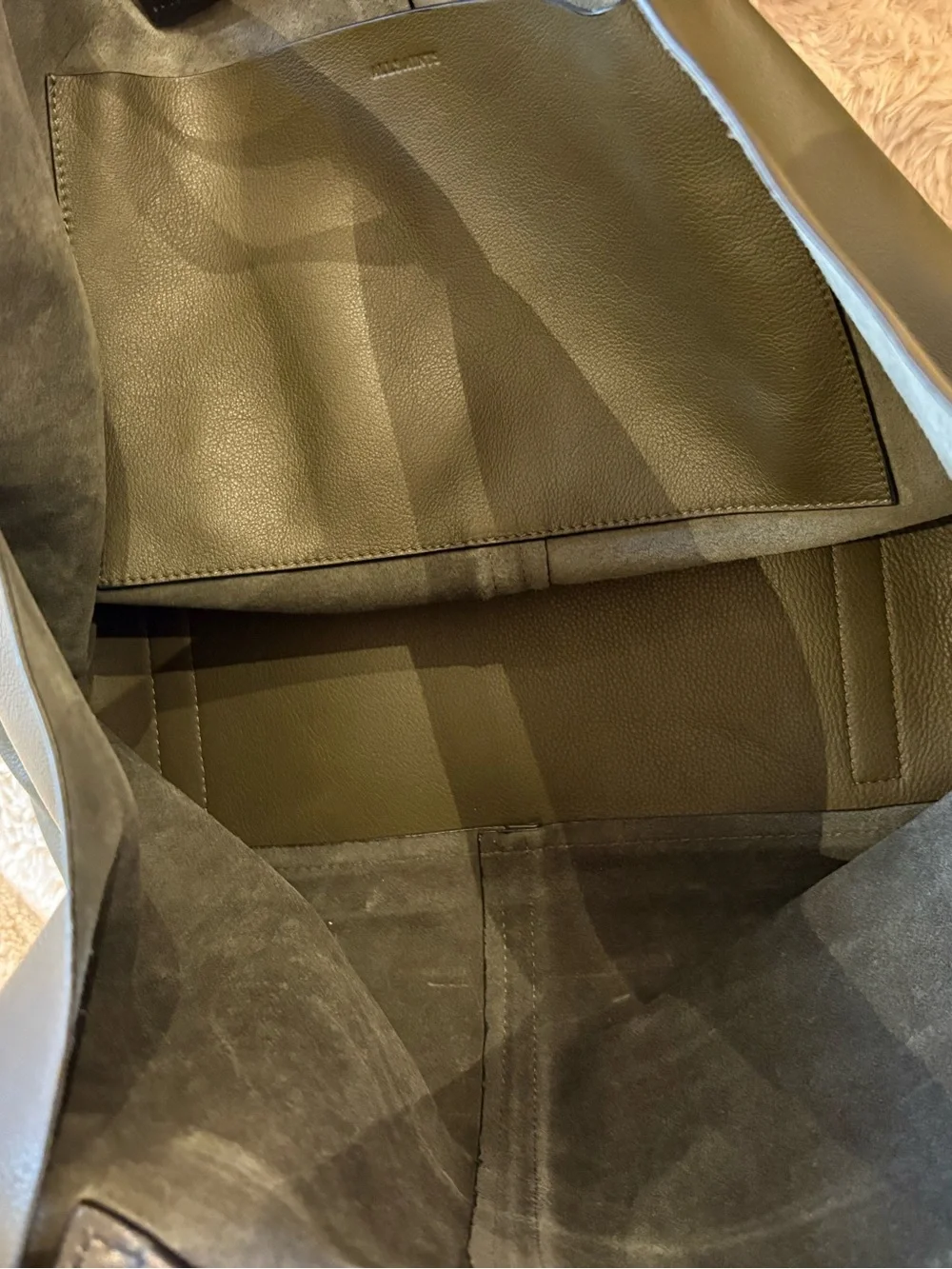 All Saints leather tote bag